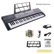 คีย์บอร์ดไฟฟ้า 61 คีย์ Keyboard ไฟฟ้าคีย์บอร์ด เปียโนคีย์บอร์ด ใส่ถ่านได้ ฟรีไมค์โครโฟน อแดปเตอร์ แล
