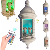 Garita Wall Coqui Lamp with Sound Puerto Rican Garita Wall Coqui Lamp Multi-Color Changing Coqui Fro