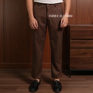 Furiex Men's Striped Ankle Pants | Ankle Pants | Striped Formal Trousers | Men's Striped Ankle Pants