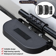 BEAUTYSTARTING Pair Heavy Duty Motorcycle Widened Folding Foot Pegs for Electric Scooter 20-25mm Cla