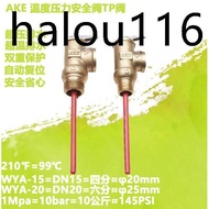 AKE Pressure 99 Degree Pressure Relief Valve TP Valve WYA-15 Safety Valve WYA-20 Temperature Water R