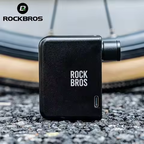 ROCKBROS Electric Bicycle Air Pump Mini Electric Pump Air CompressorType-C With LED Indicator Light 