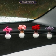 BEAUTYSTARTING Car Interior Decorations Ornament Little Daisy Center Console Car Accessories Simulat