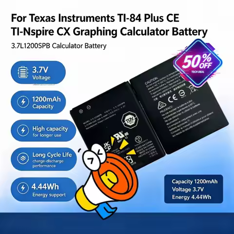 3.7L1200SPB High Quality Battery For TI-84 Plus CE TI-Nspire CX Texas Instruments Graphing Calculato