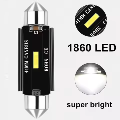 1PC Festoon 31mm 36mm 39mm 42mm LED C5W C10W Super Bright CSP Error Free trunk bulb Auto license lig