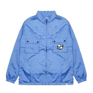Jaket Casual Kerah Overshirt Jacket - Work Jaket Biru Muda
