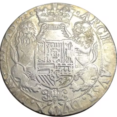 1626 Spanish Netherlands (Brabant) (Netherlands) 1 Ducaton - Felipe IV Brussels Silver Plated Coin