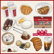 DIN TAI FUNG INSPIRED STICKER FOOD YUMMY WATERPROOF STICKER