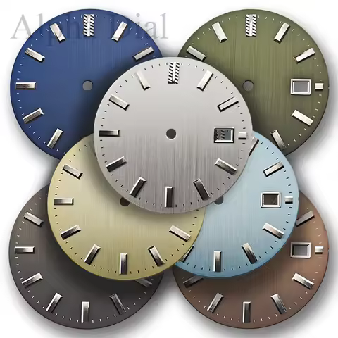 32.5mm Sterile Vertical Texture Watch Dial Strap Hands Suitable for Seiko King NH35/36 Automatic Mov