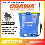 Ogawa Double Pump Double Motor 20L Rechargeable Knapsack Sprayer Battery Pump Tong Penyembur Racun B