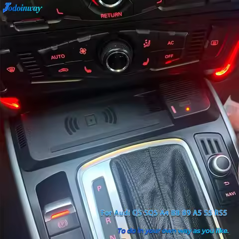 15w car Fast phone charger for Audi Q5 SQ5 A4 B8 B9 A4 Allroad A5 S5 RS5 wireless charging mobile ho