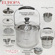 ORIGINAL EUROPA POT 7 Litter Panci Set Ajaib Magic Save Cooker
