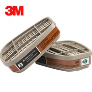 Organic 2pcs 3M 6001CN Vapor Respirator Filter Cartridge For 6200 7502 6800 Gas Half Face Mask