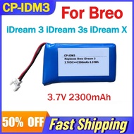 3.7V 2300mAh CP-IDM3 Li-Ion Battery for Breo IDream 3/3s/X Massage Device Compatible MLP783048-2P Re