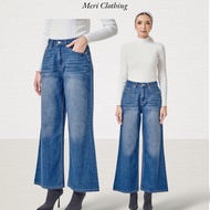SHE DAZZLE GIGI DENIM PANTS Wide leg pants jeans soft denim woman seluar jeans baggy perempuan
