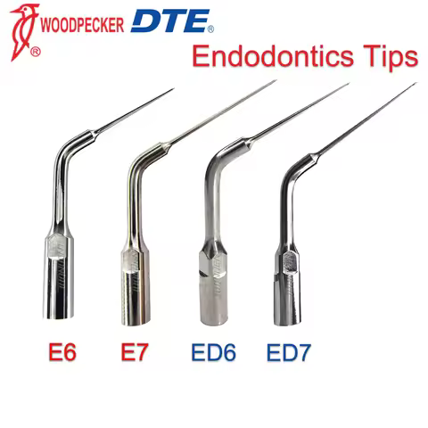 Woodpecker Dental Ultrasonic Scaler Tips Endodontics Tip E6 E7 Used For Root Canals Remove Doreign O