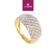 HABIB Tapered Band Diamond Ring in 375/9K Yellow Gold 24707