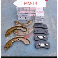 FRONT REAR BRAKE PADS BRAKE SHOE SET DATSUN GO BRAKE PAD DATSUN GO