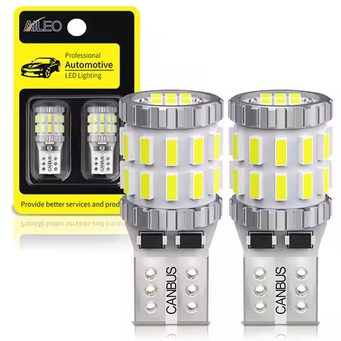 AILEO 2pcs W5W T10 LED Bulbs Canbus For Car Parking Position Lights Interior Light For BMW VW Merced