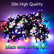 Lampu Hias LED RGB Warna Warni 10 meter 100 LED Lampu Tumblr Dekorasi Pohon Natal LED Fairy Light AC