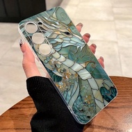 1 ชิ้น เคสโทรศัพท์กันตก ทำจากกระจกนิรภัยใส ลายมังกร หนา สำหรับ iPhone 16/16 Pro/16 Plus/16 Pro Max, 