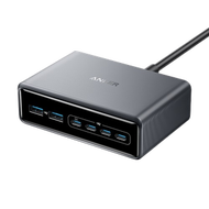 Anker - Anker Prime Charger Supercharged Multi-Port Desktop Charging Station (200W 6 Ports GaN) A268