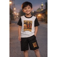 Tung Tung Tung Sahur Character T-Shirt Boys Clothes Boys Suit Tung Tung Sahur baju budak lelaki set