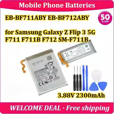 [New] EB-BF711ABY EB-BF712ABY for Samsung Galaxy Z Flip 3 5G F711 F711B F712 SM-F711B Mobile Phone B