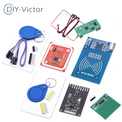 RFID module PN532 RC522 MFRC-522 RDM6300 Kits NFC S50 13.56 Mhz 125Khz 6cm With Tags SPI Write & Rea