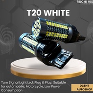 Car LED Bulb - T20 White Ruchi Vision LED - Reverse LED Bulb - Car LED - Plug N Play - 100% Original