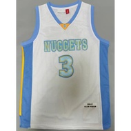 Embroidered Version Basketball Jersey Denver Nuggets Jersey Vest Anthony Iverson