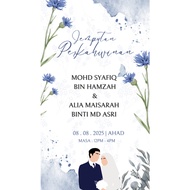 Template Kad Jemputan Perkahwinan Video Digital (Canva)