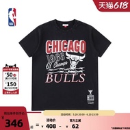 (免運)Mitchell&NessNBA官方男芝加哥公牛隊Energy系列運動復古休閑T恤
