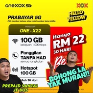 PREPAID MURAH 100GB RM22 | RANGKAIAN CELCOMDIGI | ONEXOX 1X-22