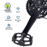 QIUJU Electric Bicycle Crank, Aluminum Alloy Lightweight Bafang Crank Arm,  Diamond-Shaped Hole 170m