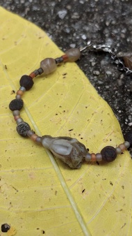 手工戈壁瑪瑙原石串練