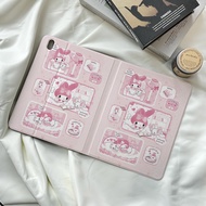 เคสไอแพด Pro11 2024 Air6 Air5 Gen9Sanrio Melody เคสipad Gen11 Pro12.9 22/21/20 Air7 11 Air5 Pro11 20