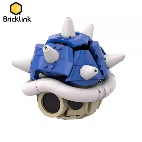 Bricklink MOC Game Anime Figures 40787 Kart Spiny Shell Turtle Model Sets DIY Creative Building Bloc