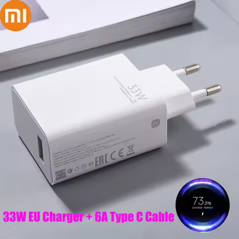 Xiaomi Fast Charger 33w Original Turbo Charge Red Type C Cable MDY-11-EZ for Mi 9 10 9t pro Redmi No