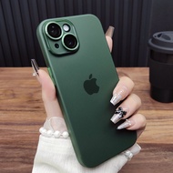 เคสโทรศัพท์แบบบางเฉียบสำหรับ Apple 16 iPhone 15 pro Max พร้อมเลนส์กระจกอะลูมิเนียม 14 plus ความรู้สึ