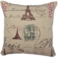 Paris Stamp 45x45 Sofa Cushion