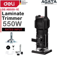 DELI Laminate Trimmer 550W DE-XB550-1E 6mm(1/4") Chuck Size Router Trimming Edge Routing Wood Power 