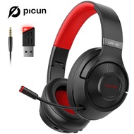Picun UG01 2.4GHz Tai nghe không dây Bluetooth cho ps5 PS4 người chơi game trên máy tính Over-Ear ch