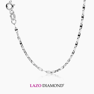 LAZO DIAMOND 9k White Gold Mariner Chain Necklace