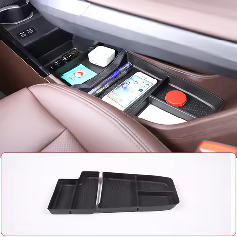 For BMW X1 IX1 U10 U11 2023-2024 TPE Black Car Central Control Lower Storage Box Mobile Phone Tray C