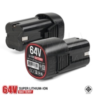 TOMA JAPAN แบตเตอรี่ แบตเตอรี่ลิเธียมไอออน แบต 64V Lithium-ion Battery สำหรับ สว่านไร้สาย สว่าน ไขคว