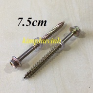 7.5CM - 20 WOOD ROLLER SCREWS - WOOD SCREWS
