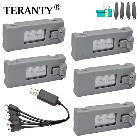 RC Drone Battery Accessory 3200mAH 3.7V For E88 E88s E88EVO K10 E99 LiPo Battery Remote Control Dron