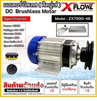 มอเตอร์(ติดมู่เล่พร้อมกล่องคอนโทรล) Model : ZX750G-48 / CZXP750-48 ใช้งานร่วมกล่องคอนโทรล DC MOTOR