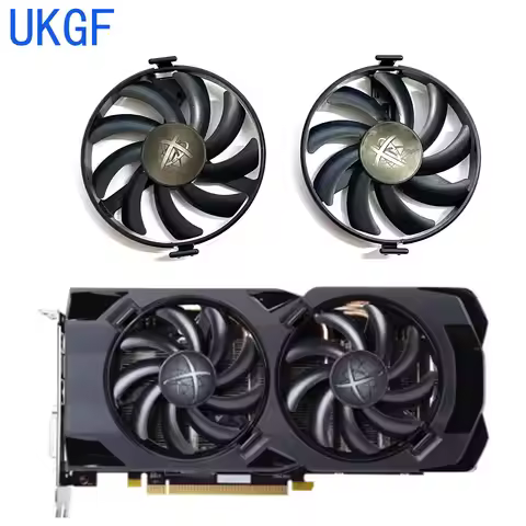 For XFX Radeon RX 480 470 470D RS Black Wolf Graphics Card Cooling Fan FDC10U12S9-C RX480 RX470 RX47